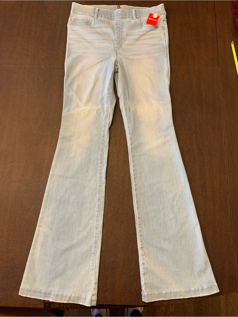 SPANX NWT Flare Jeans, Light Wash / TALL